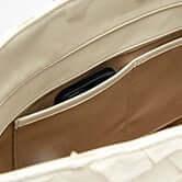 Rio Beach Bag in Camel Raffia & Clay White Pirarucu