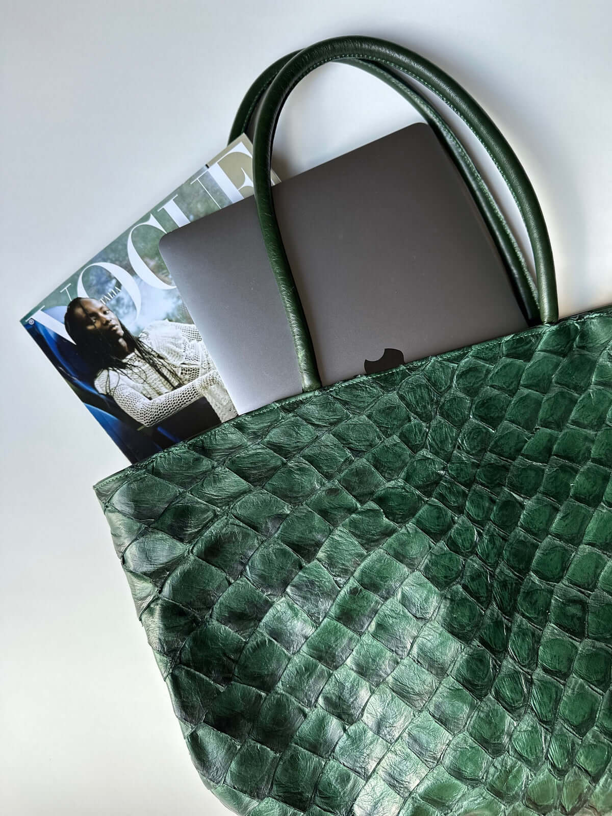 Delray in Verdant Green Pirarucu