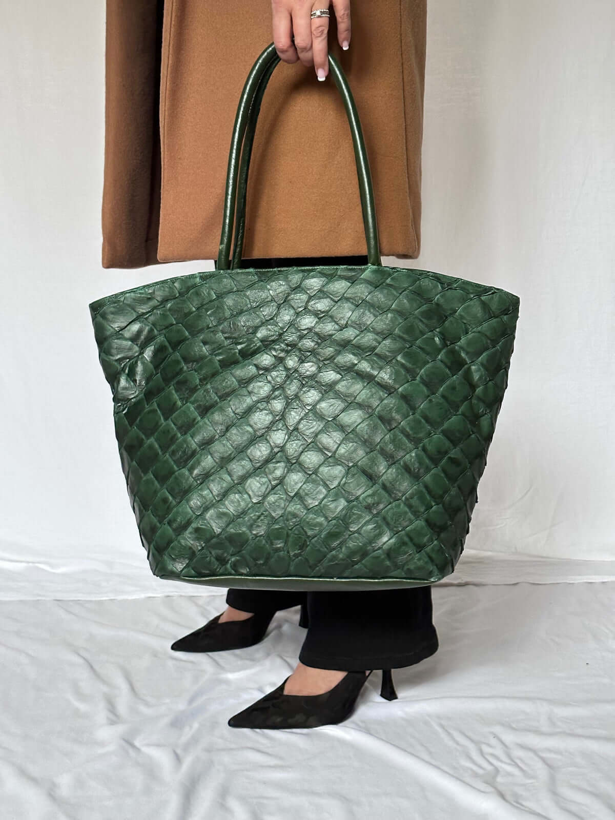 Delray in Verdant Green Pirarucu