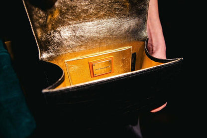 Soho in Black Alligator