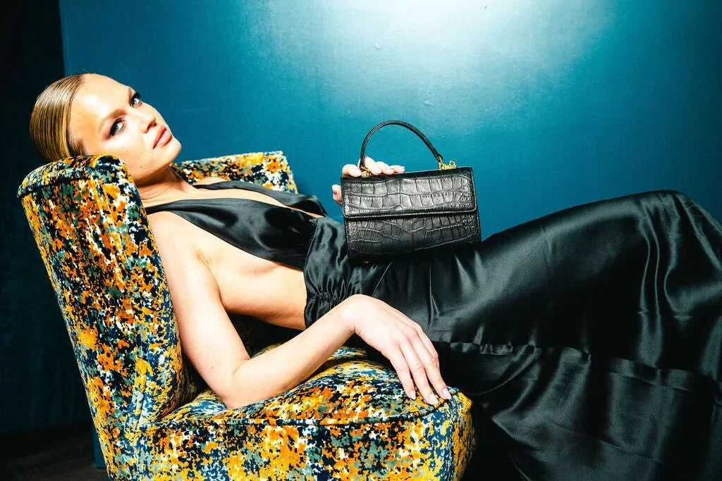 Soho in Black Alligator