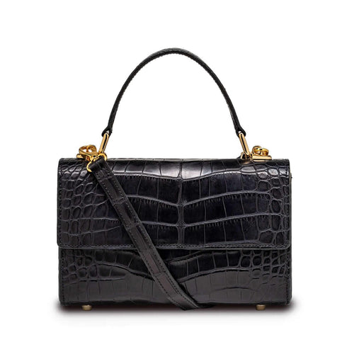 Soho in Black Alligator