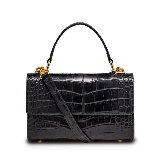 Soho in Black Alligator